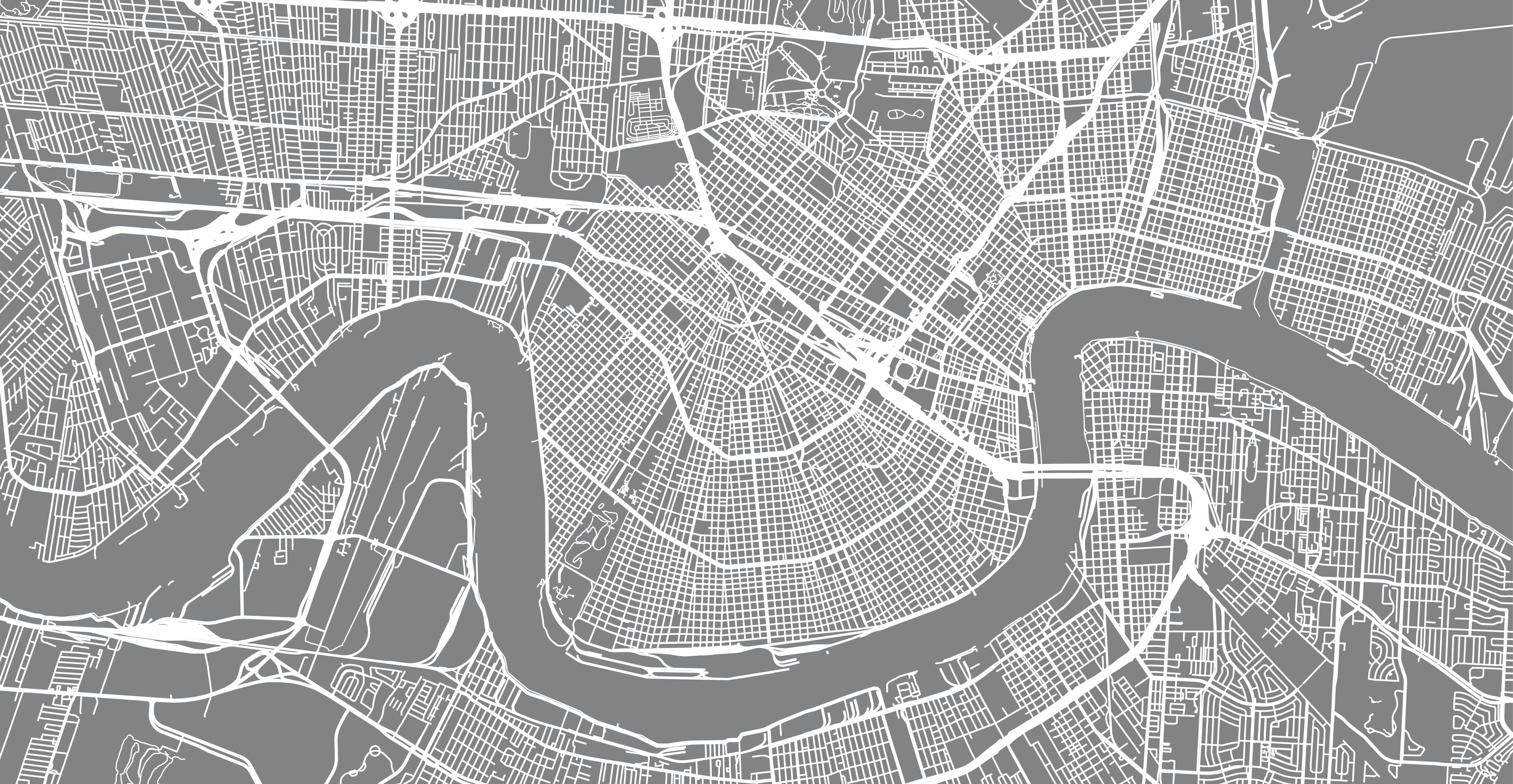 Map of New Orleans neighborhoods